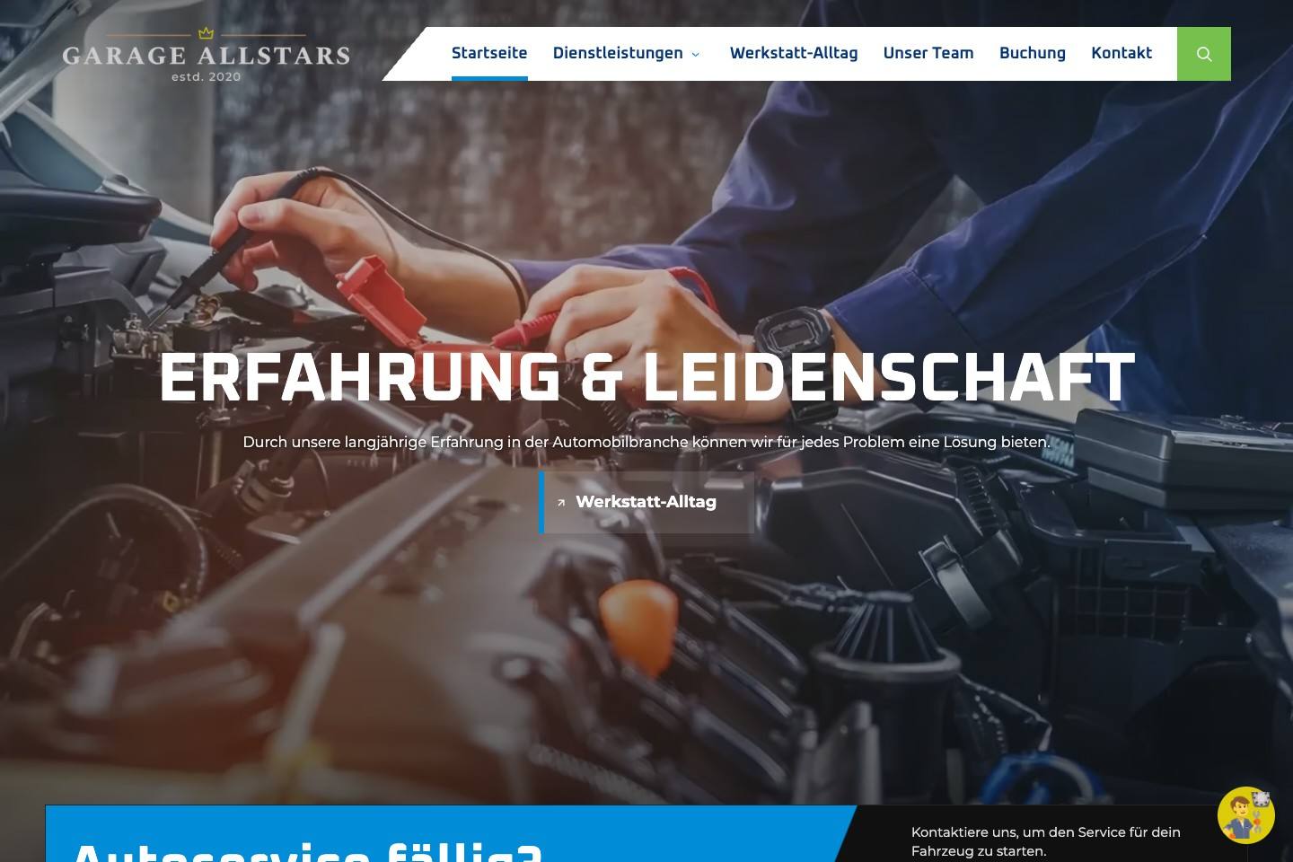Werkstattleistungen und Buchungsablauf
