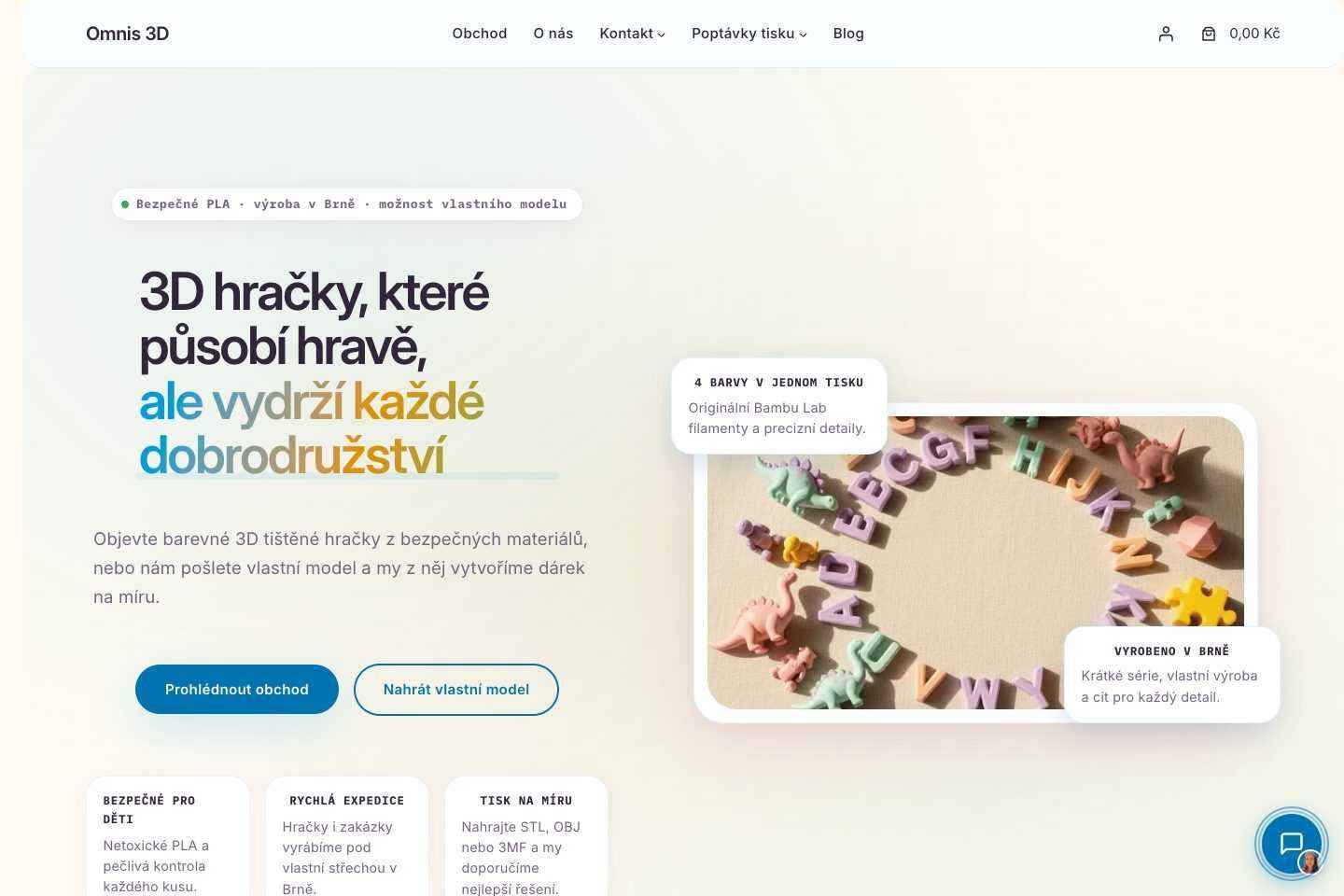 Omnis3D - Website-Übersicht